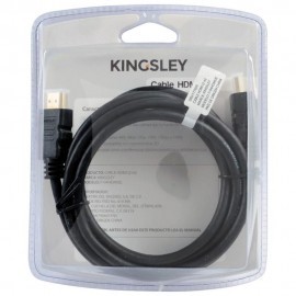 Cable HDMI Kingsley 2 m Negro
